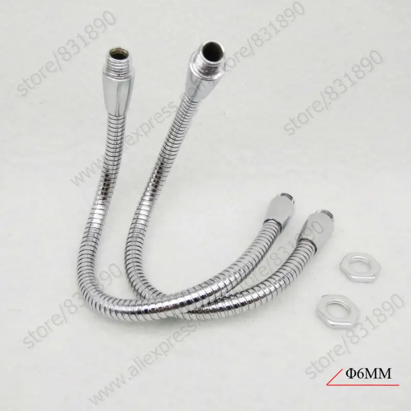 

1/5/10pc Dia6mm LED Gooseneck Desk Lamp Soft Flexible light holder 10/20/30CM Table lamp lights Accessories led hose Metal Pipe