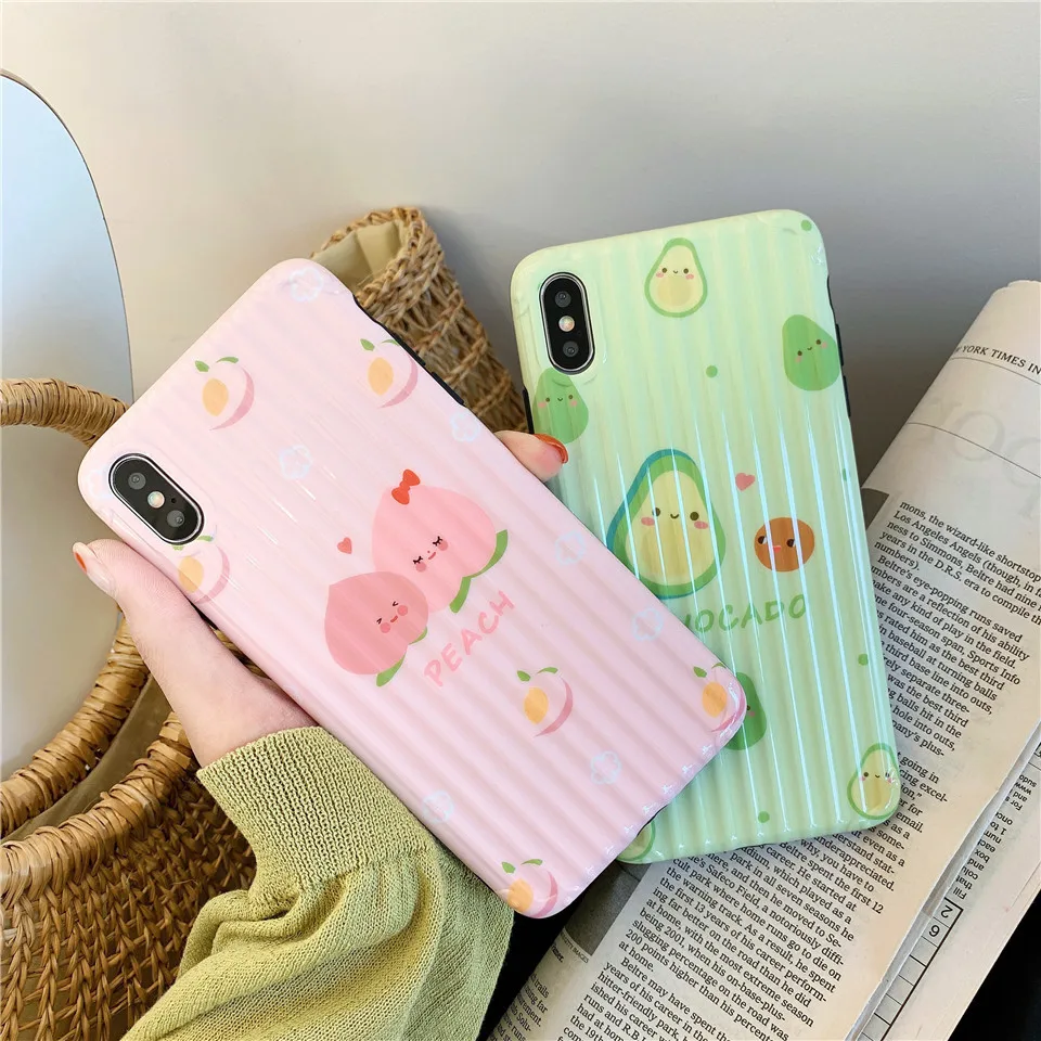Чехол для мобильного телефона в фруктовом стиле чехлы Apple IPhone X XR XS MAX 6s 8 plus 6 7
