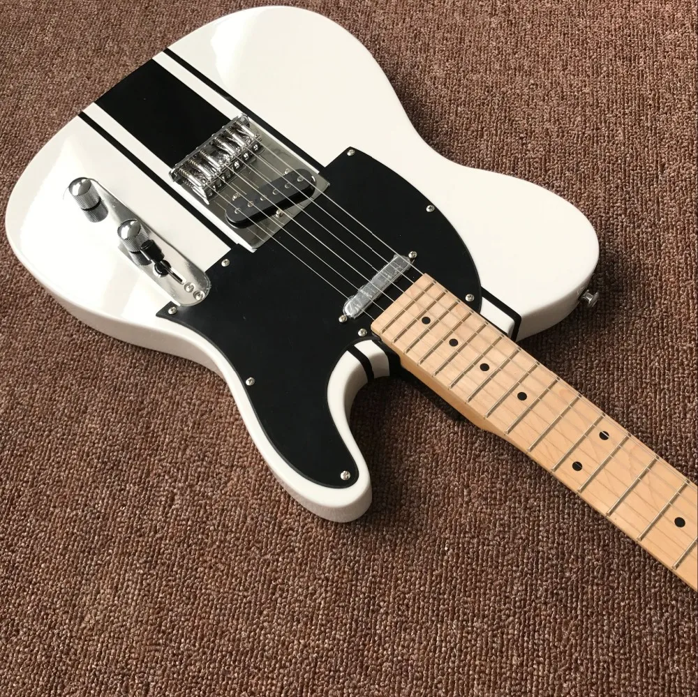 

New arrive Chinese factory OEM China white Electric Guitar Real photo shows