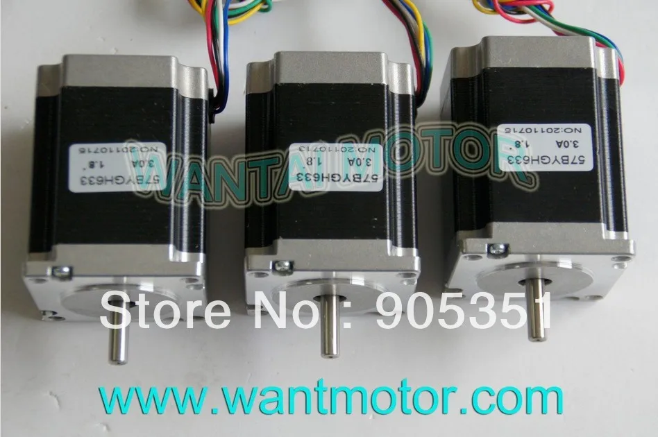 

3 PCS 6-Leads 18.9Kgcm 1.8Degre 78mm CNC NEMA 23 Stepper Motor of Wantai