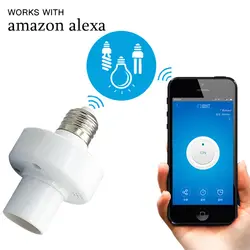 Sonoff ewelink телефон приложение Wi-Fi 2.4 ГГц E27 умный свет лампы держатель с Alexa эхо голоса Управление и Google дом для Умный дом