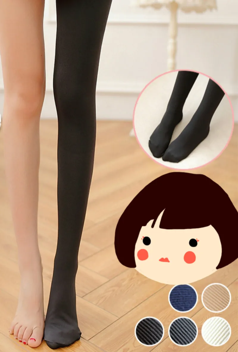 

680D Wrapped Wool Twill Looped Pile Medical Compression Stockings Anti-pilling Warm Show Thin Prevent Varicose Veins Pantyhose