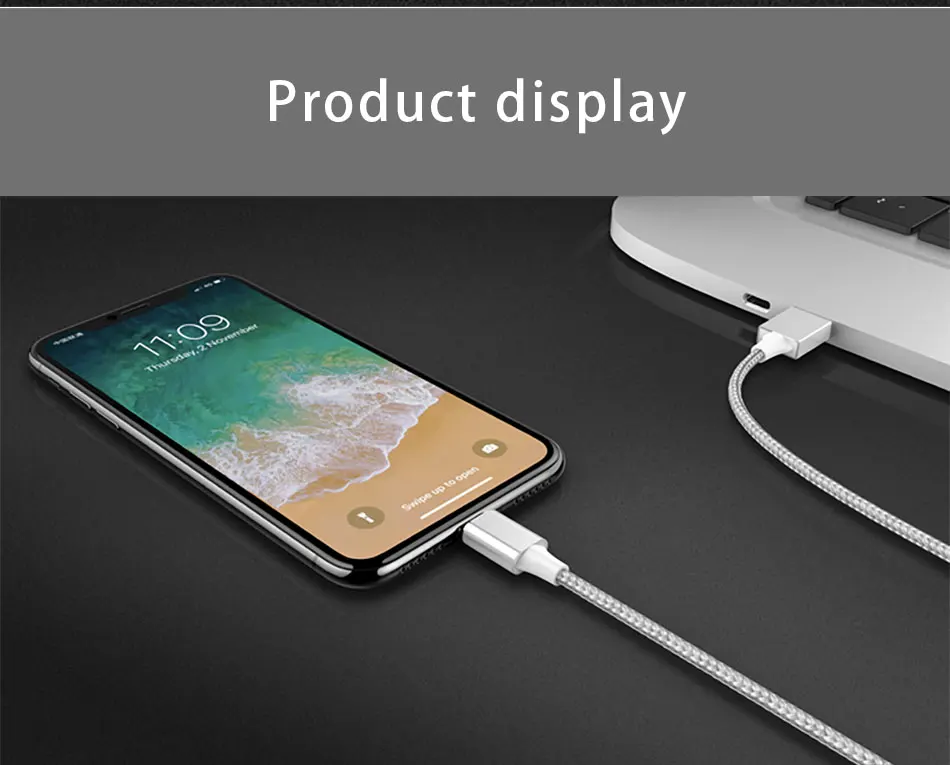 Universal Led 3 In 1 Magnetic Cable Charging&Sync Data Cord 8 Pin For iPhone X 8 Micro USB Type C For Samsung Charger Cables 1M (11)