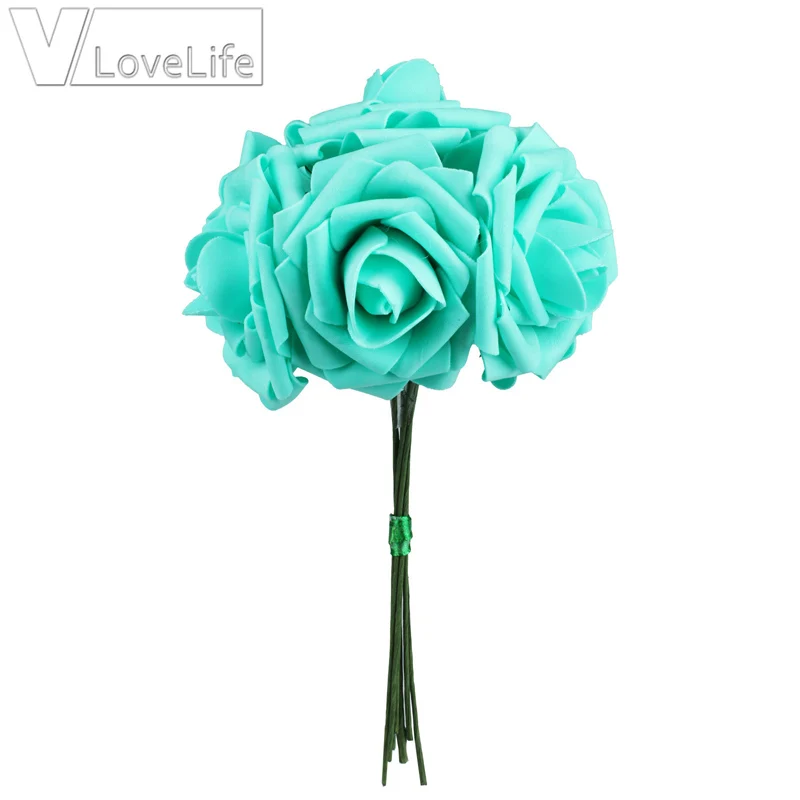 10 шт. искусственные розы из пенополиэтилена 8 см|foam rose heads|rose headsbride bouquet |