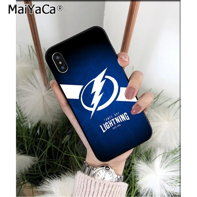 MaiYaCa Tampa Bay Lightning чехол для телефона высокого качества для Apple iPhone 8 7 6 6S Plus X XS MAX 5 5S SE XR Чехол для мобильного телефона