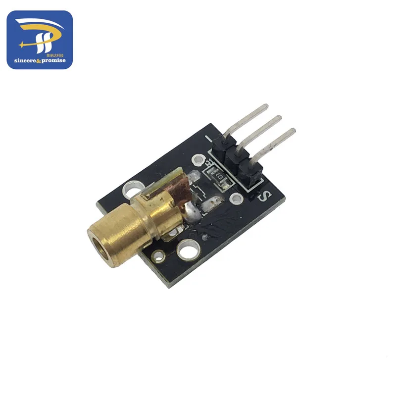 

KY-008 650nm Laser sensor Module 6mm 5V 5mW Red Laser Dot Diode Copper Head for Arduino