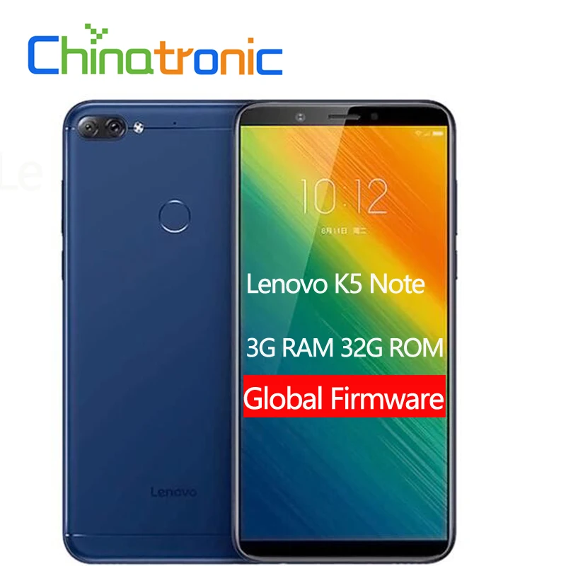 Новый мобильный телефон lenovo K5 Note L38012 3 ГБ 32 ZUI 9 4G FDD LTE 6 0 &quot18:9 1440x720 Восьмиядерный
