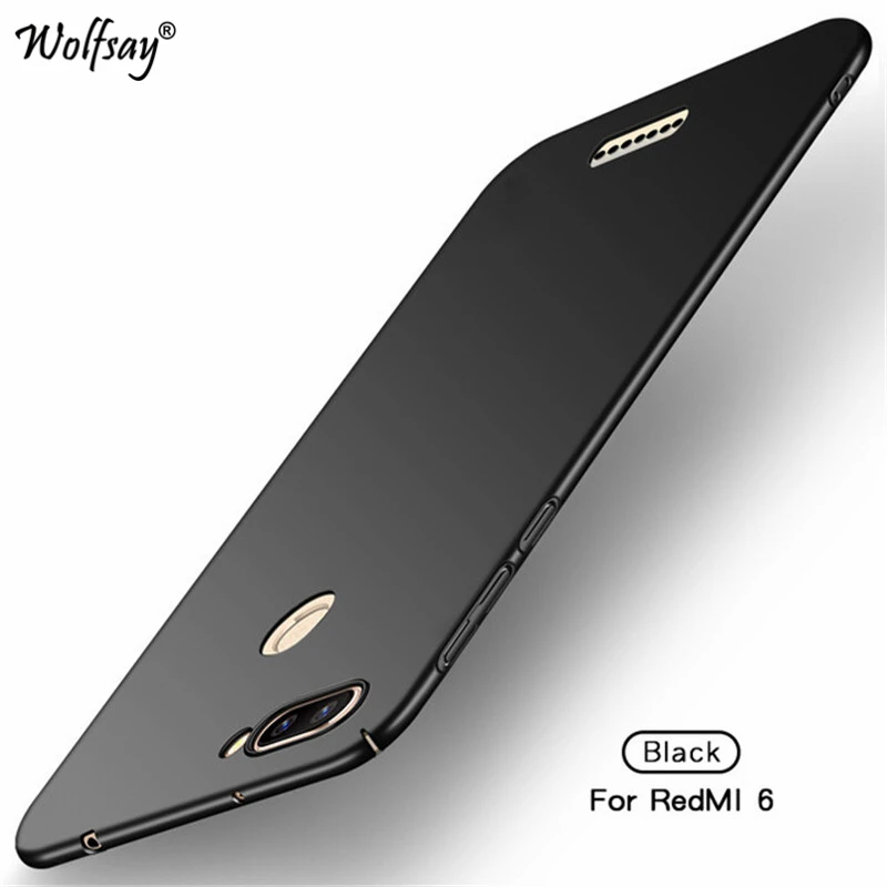 

Wolfsay PC Case Xiaomi Redmi 6 Cover Redmi 6 Silm Luxury Smooth Hard Phone Case For Xiaomi Redmi 6 Cover Xiaomi Redmi 6 Fundas