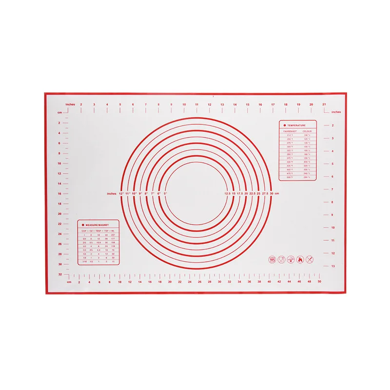 

LIYIMENG Silicone Baking Mat Pizza Dough Maker Pastry Kitchen Gadgets Utensils Bakeware Kneading Accessories Lot Cooking Tools