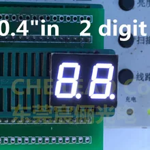 0," 0.4in Белый светодиодный дисплей цифровая трубка общий анод 10 Pin 2 Bit 7 сегментный