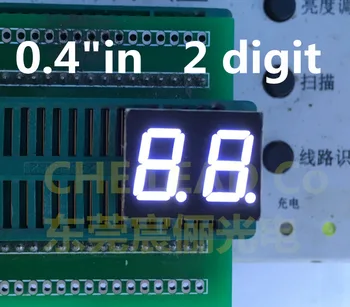 

0.4" 0.4in white LED Display Digital Tube Common anode 10 Pin 2 Bit 7 Segment, IN STOCK, FREE SHIPPING