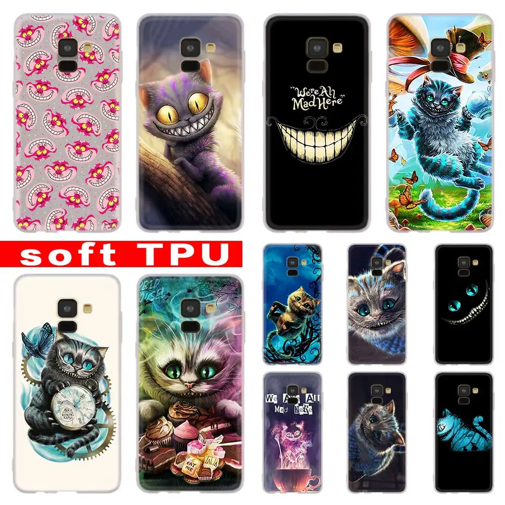 

Alice in Wonderland Cheshire Cat For Samsung Galaxy A10/A30/A40/A50/A70 A9 A8 A6 a7 2018 A3 A5 2017 2016 TPU Case Cover Soft