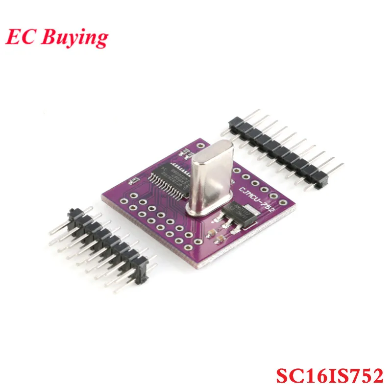 

SC16IS752 Conversion Module I2C IIC/SPI Bus Interface to UART Module Dual Channel Serial Port Expansion Board