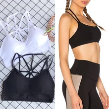 Спортивный бюстгальтер топы на бретелях женские без рукавов спортивный бюстгальтер черный мягкий sujetador deportivo топ тренировки спортивные колготки спортивная одежда