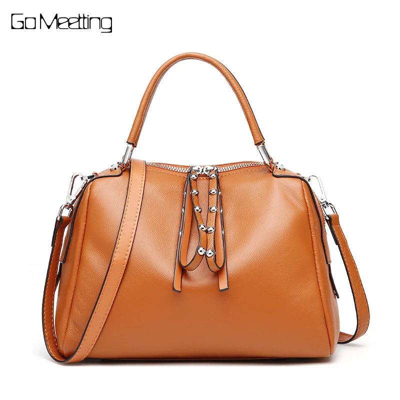 

Go Meetting Genuine Leather Bags For Women 2018 Bolsas Feminina Shoulder Messenger Bags Ladies Handbags Sac A Main Femme