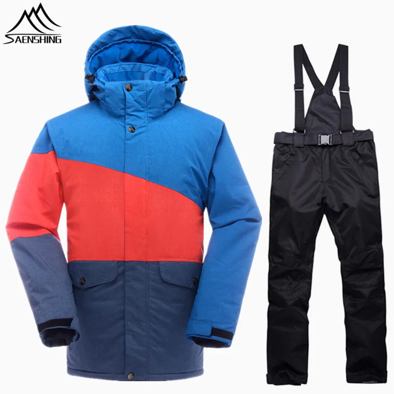 

SAENSHING Snowboarding Suits Men Waterproof Winter Ski Suit Thermal Snowboard Jacket Ski Pants Breathable Outdoor Ski Snow Suits