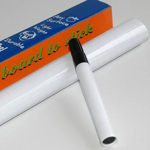Само-клейкая доска Стикеры сухое стирание белая доска съемные записи планшет для рисования доска размером 45*200 см Защищает стены чистой