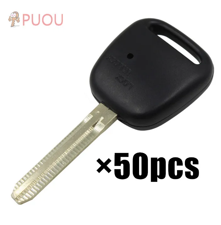 

50PCSx Remote Key Shell fit for TOYOTA 1 Side Button Key Case Blade Length 45mm TOY43