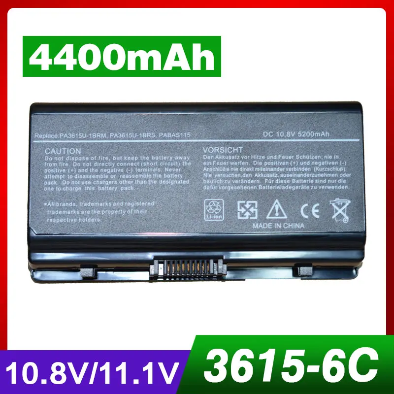 4400 мАч Аккумулятор для ноутбука Toshiba PA3615U 1BRM 1BRS Satellite L40 L45 13S S7xxx 18Z 194 батарея