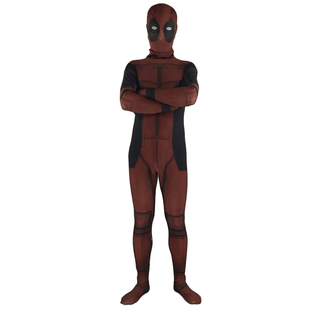 3D цифровой печати лайкра супергерой Косплэй взрослых детей Дэдпул костюм полный Средства ухода за кожей Дэдпул Хэллоуин Косплэй Zentai