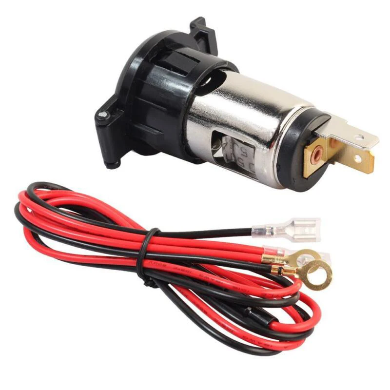 

Durable USB Car Cigarette Lighter Socket Charger Power Adapter Cable Wiring Kit 12V/24V