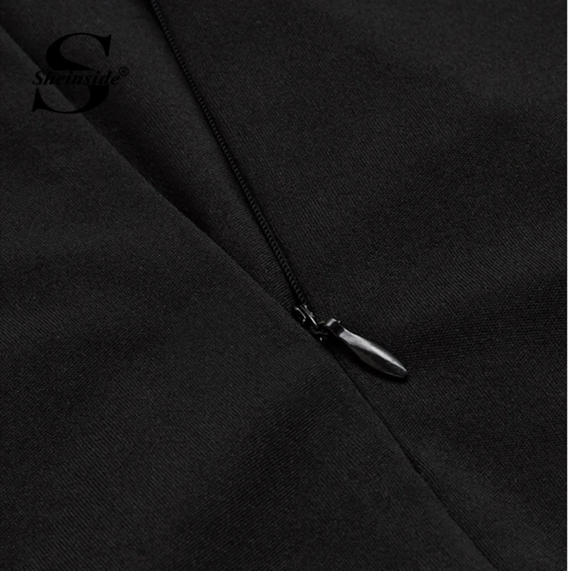 Sheinside Black Tie Neck Lace Panel Sleeve Bodysuit Women Skinny Mid Waist Zipper Bodysuit Office Ladies Work Elegant Bodysuit Sheinside Black Tie Neck Lace Panel Sleeve Bodysuit Women Skinny Mid Waist Zipper Bodysuit Office Ladies Work Elegant Bodysuit