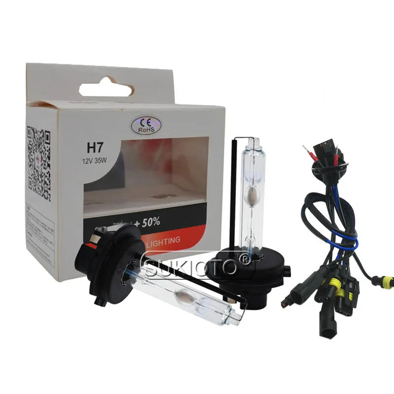 SUKIOTO Store D1S YEAKY D2S H1 H7 D3S D2H hid ксеноновый проектор объектив лампа yeaky освещение hid H11 4500K 5500K 6500K Автомобильная фара