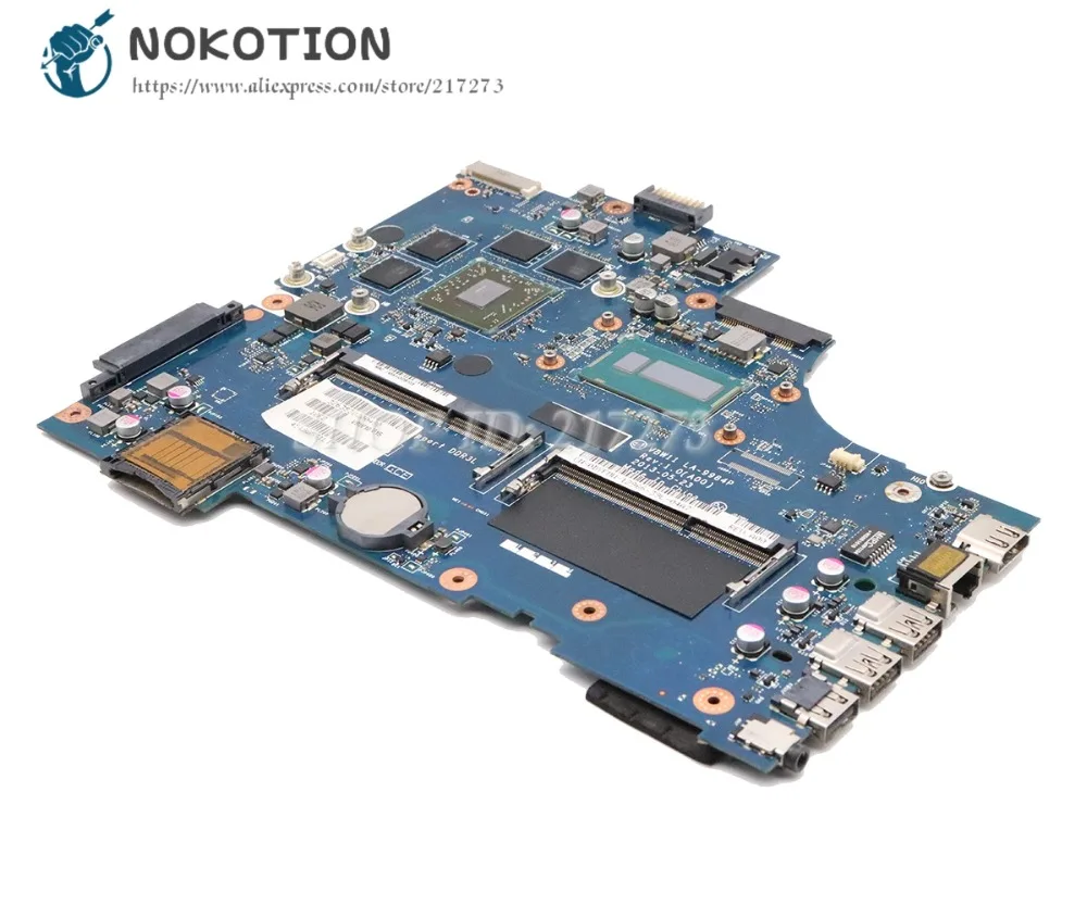 NOKOTION материнская плата для ноутбука Dell inspiron 17R 5737 091M09 процессор DDR3L и HD8870M с