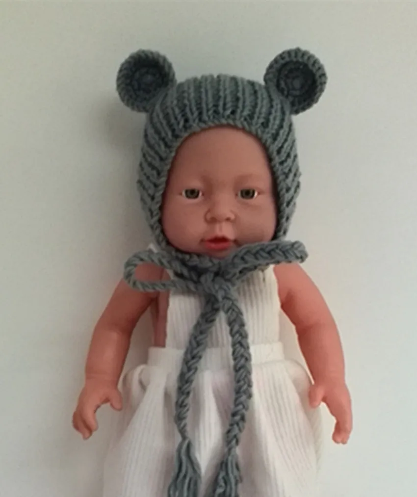 newborn photo props Newborn bonnet with ears detskaya shapka | Детская одежда и обувь