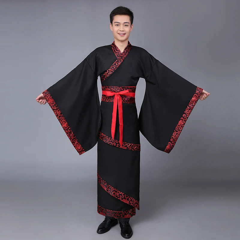 Hanfu костюмы для выступлений костюм Мужская одежда Древний китайский костюм фотостудия фото одежда кинокостюмы - Цвет: 2