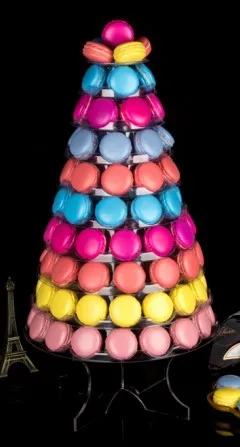 10 уровня ПВХ Макарон башня Macaron стенд для свадьбы французские Macarons Маскарона украшения с акриловыми База