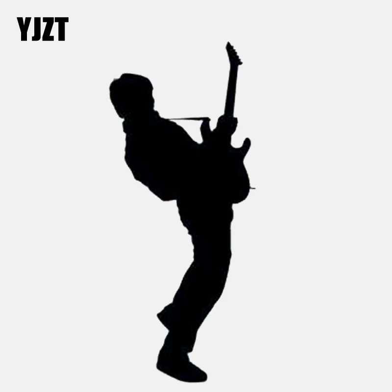 YJZT 6 3 см * 14 7 креативный гитарный плеер Rock Vinly декоративный автомобильный стикер