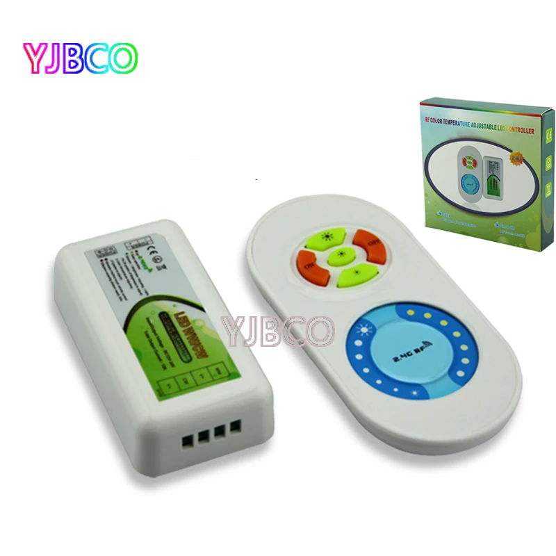 

2.4G FUT022 RF Milight DC12V 24V dual white CT color temperature and brightness adjusting dimmer controller for led WW&CW strip