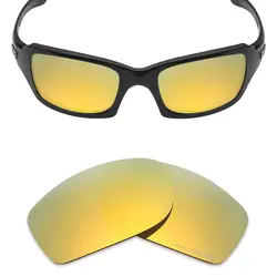 Mryok + поляризационные противостоять морской Замена Оптические стёкла для Oakley Fives Squared Солнцезащитные очки для женщин 24 К золото
