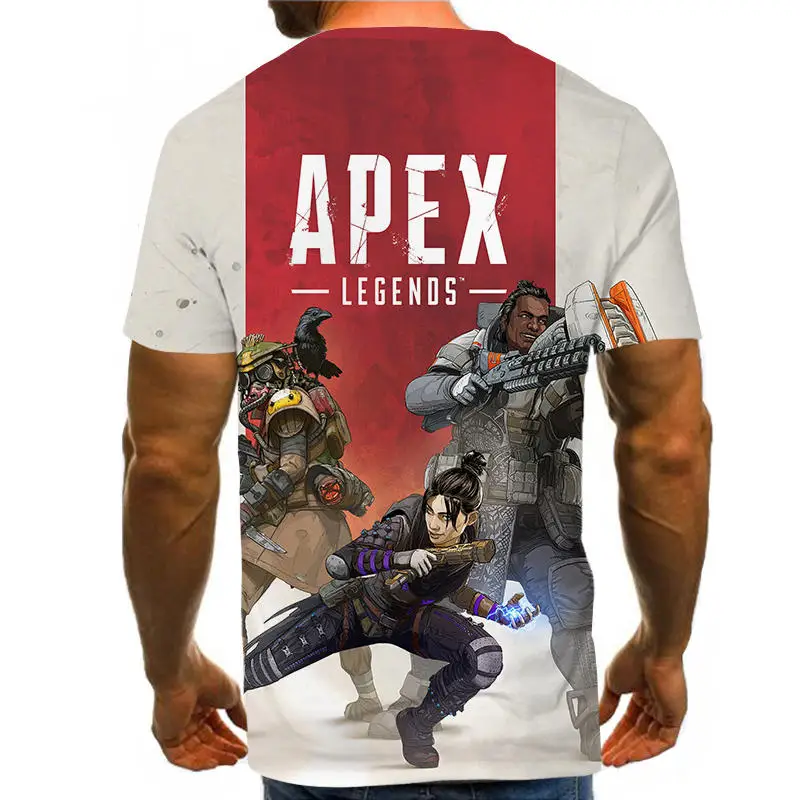 Apex Legends 3D футболка для мужчин/женщин новейшая популярная игра уличная летняя футболка с коротким рукавом в стиле хип-хоп Забавные футболки APEX