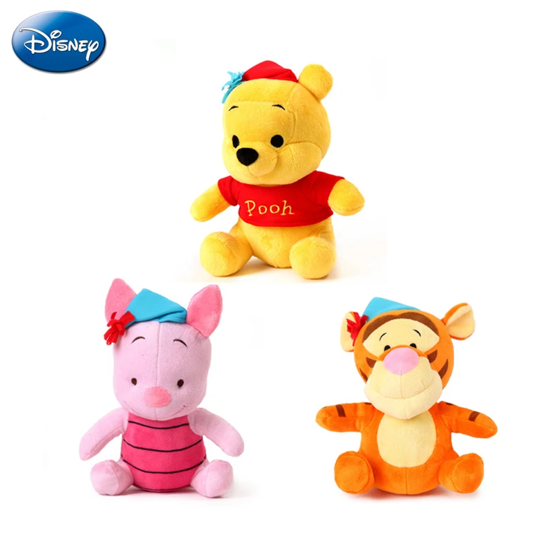 

Disney Winnie the Pooh Music Sound and Light Comfort Plush Doll Figure 21cm Soft Plush Toy Gift Box Children Christmas Gift