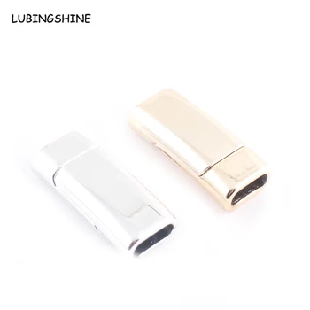 

7.5*2.5mm Gold Silver Color Strong Magnetic Clasps for Leather Bracelets DIY Jewelry Making Fermoir Magnetique 5 Pcs/lot C419