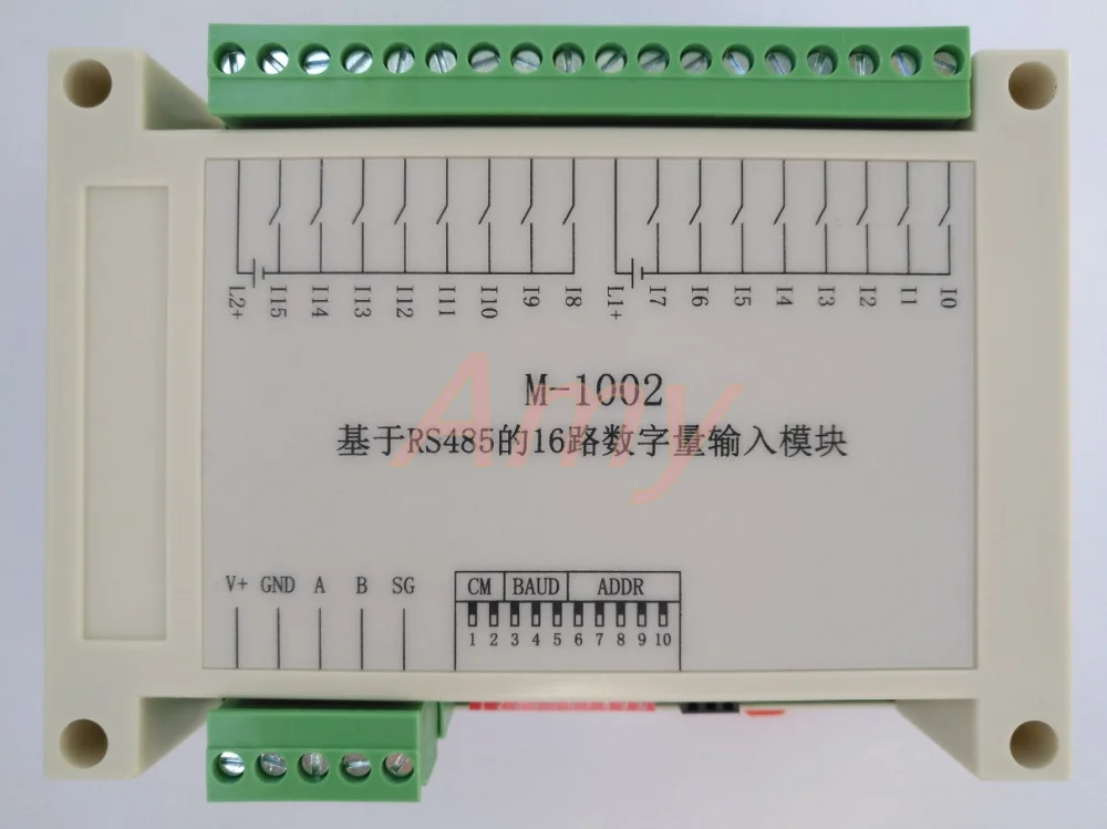 

16 way isolation switch input 485 collector can be connected to NPN leakage type input transistor, photoelectric switch.