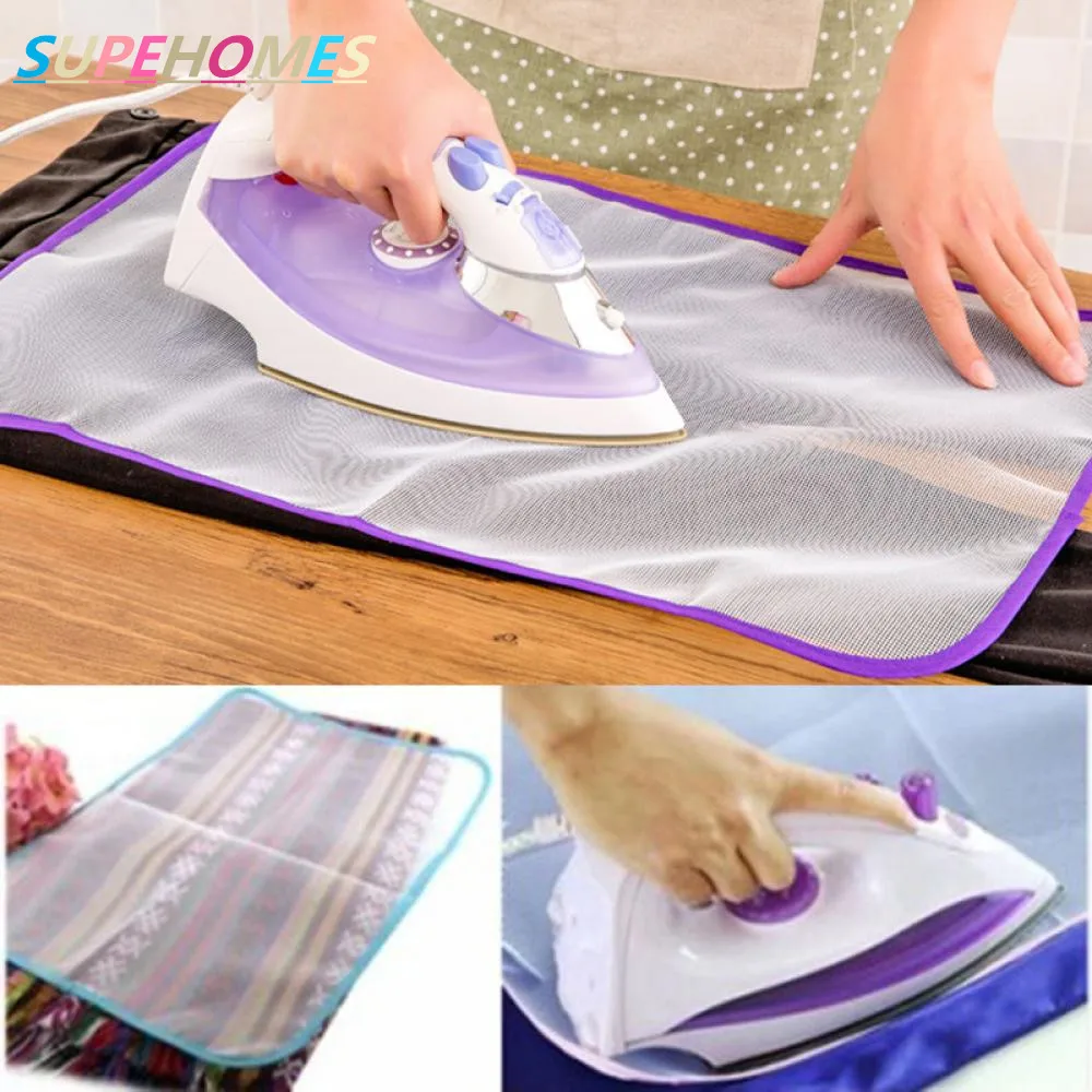 

1PC Mesh Fabric Ironing Board Cover Protective Press Iron Folding For Ironing Cloth Guard Protect Delicate Garment Clothes HOT