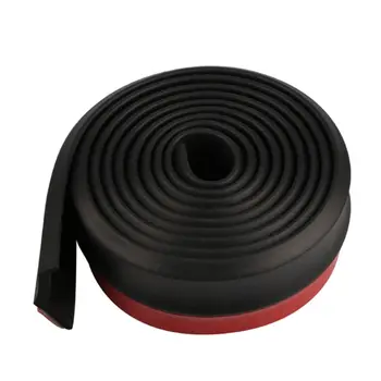 

2.5m x 6.5cm Car Front Bumper Universal Protector Rubber Lip Splitter Body Spoiler Adhesive Strip