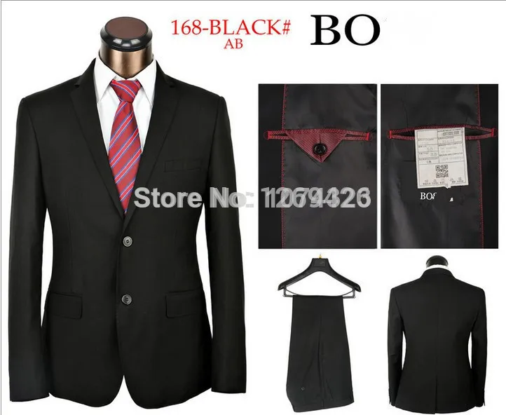 men's suit formal black brown gray blue khaki suits XS-4XL two pieces Hot sale male dress costume set Free shipping | Мужская одежда