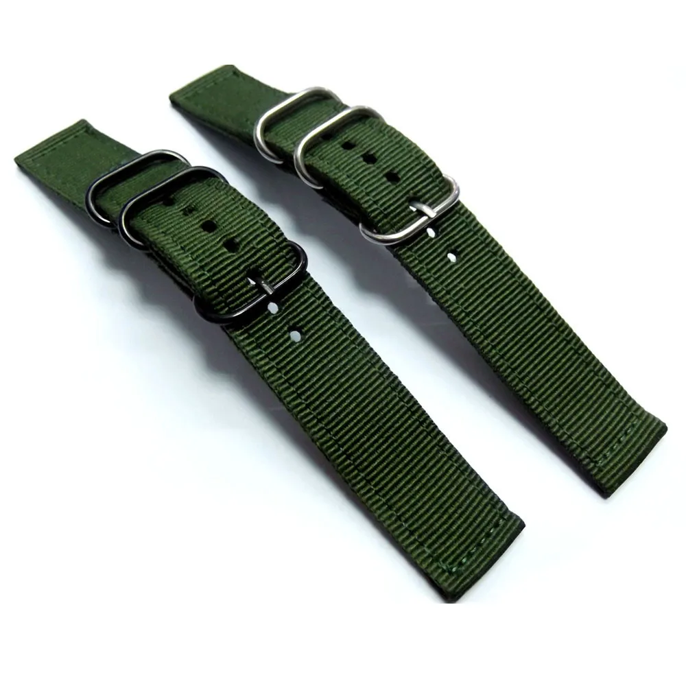 

Rosonse 2016 New Grenn Color Fashion Canvas 20mm Wrist Watch Band Strap
