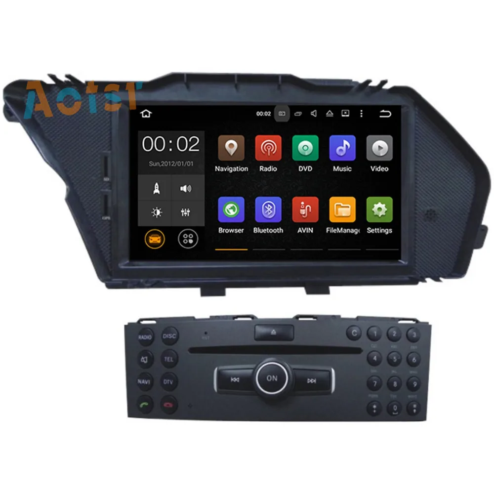 Clearance 4 Core Android6.0/7.1 Car Radio Car CD DVD Player Stereo GPS Navigation For Mercedes-Benz GLK 2008-2010 GLK X204 GLK 300 GLK 350 1