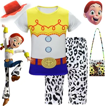 

Anime Toy Story 4 Jessie Cosplay Costume Toy Story Jessie Kids Boy girl Cartoon pajamas Cosplay child Halloween Costume