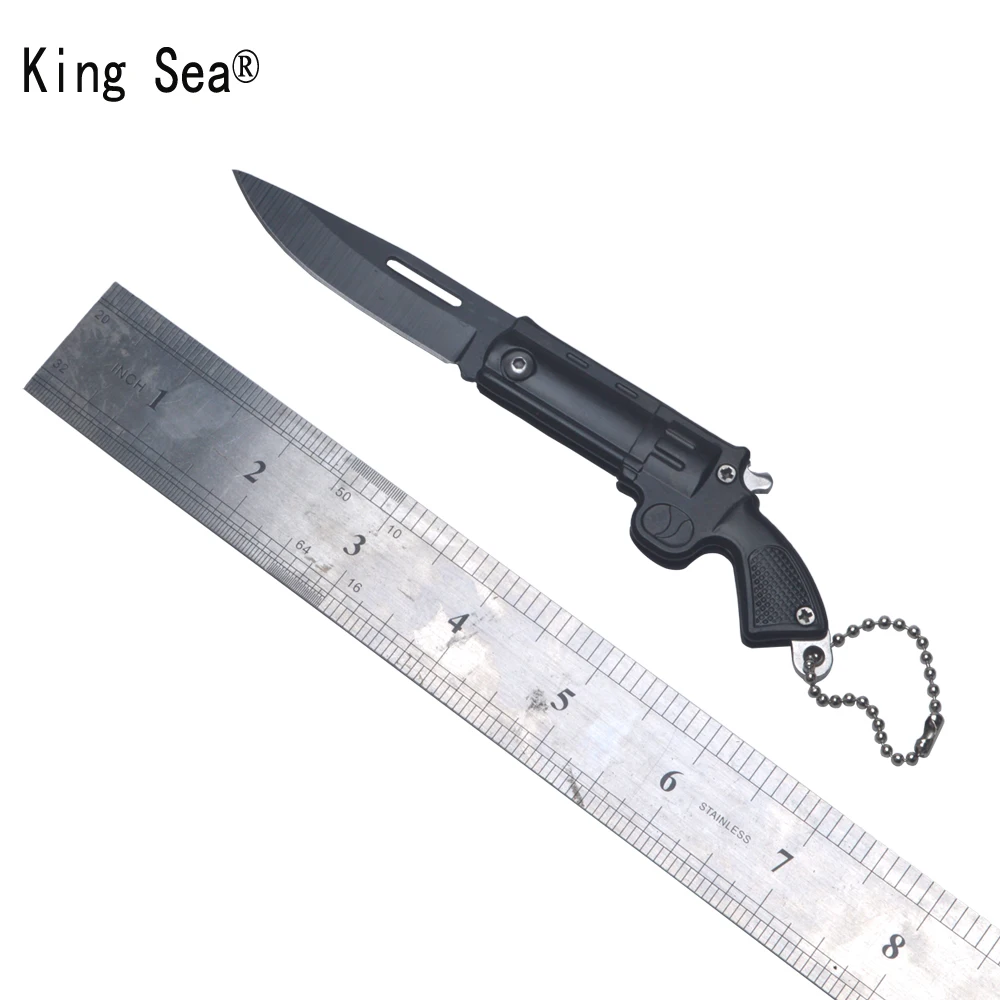 

2018 Gun Shape Knife Folding Army Pocket Knife Outdoor Tool Tactical Camping Survival Knives Stainless steel Easy Carry Knife