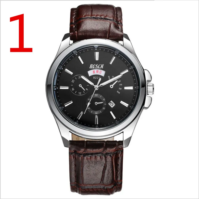 Men's business quartz watch, built-in calendar waterproof, excellent quality