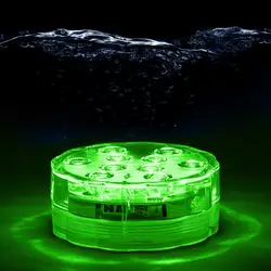 Светодиодный подводный свет 4 шт. многоцветные изменение погружные лампы с Дистанционное управление Батарея питание воды украшения огни