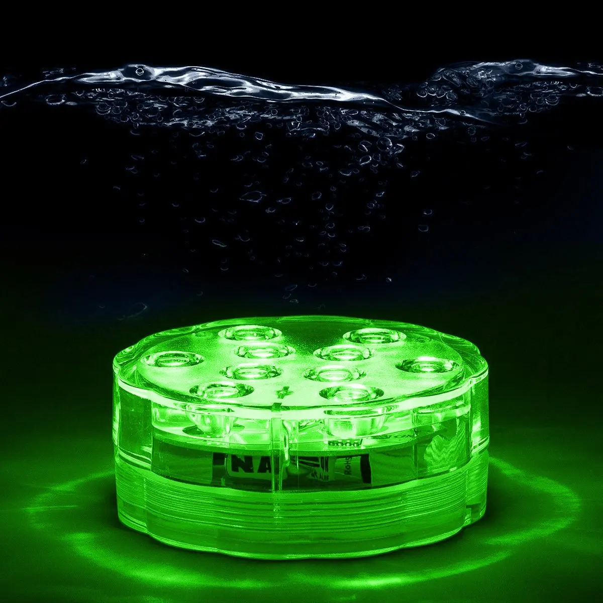 

LED Underwater Light 4pcs Multicolour Changing Submersible Lamp with Remote Control Battery Powered Water Decoration Lights