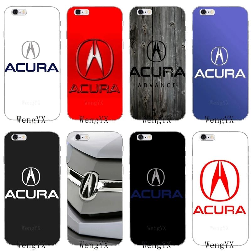 luxury car acura logo Slim silicone Soft phone case For iPhone 4 4s 5