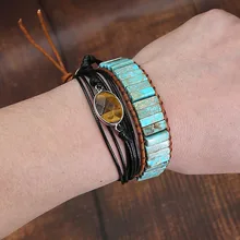 Luxury Creative Emperor Bracelet Stone Handmade Cowhide Adjustable Bracelet Men And Women Jewelry Ornaments Bracelets Pendant